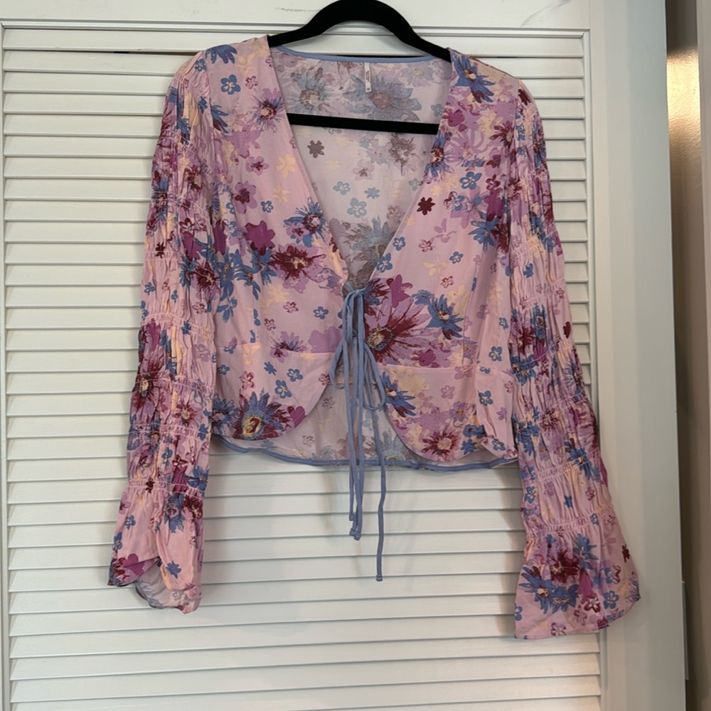 Free People Floral Blouse